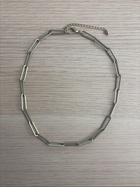 Francesca's Collections Gold-Link Paperclip Necklace
